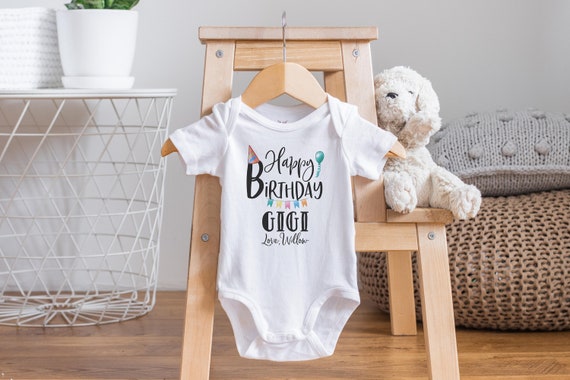 Happy Birthday Gigi, Gigi Baby Onesies®, Great Grandma Onesie®, I Love Gigi Onesie®,  Baby Shower Gift, Pregnancy Reveal, Gigi Shirt