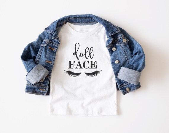 Doll Face Toddler Shirt, Eyelash Shirt Kids, Toddler Eyelash Shirt, Cute Toddler Shirt, Toddler Girl Shirt, Toddler Girl Gift, Cute Girl