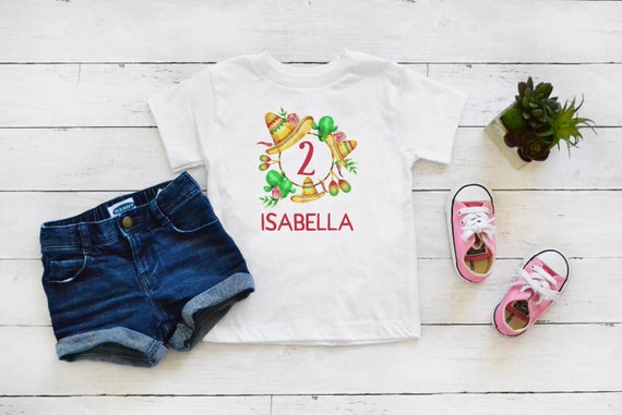 Fiesta 2nd Birthday Shirt, 2nd Birthday Outfit, Toddler Birthday Shirt, Toddler Girl Clothes, Two Birthday Shirt, Cinco De Mayo