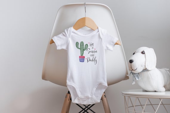 Cactus Onesie®, Daddy Loves Me Onesie, I Love My Daddy Onesie®, Daddy's Girl Onesie, Funny Baby Onesie, Baby Shower Gift, Baby Girl Clothes