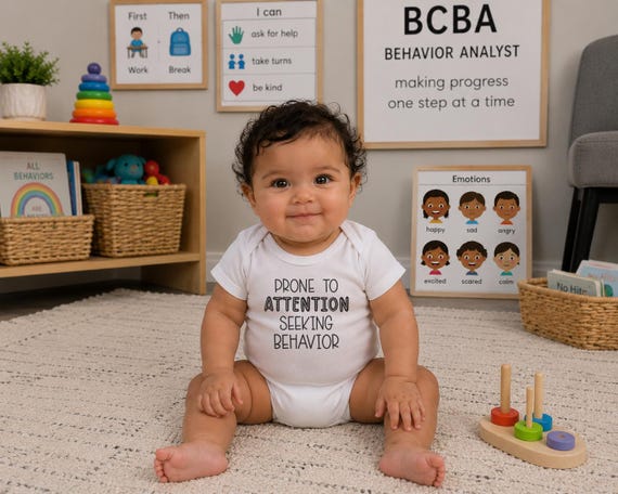 Prone to Attention Seeking Behavior BCBA Baby Onesie®