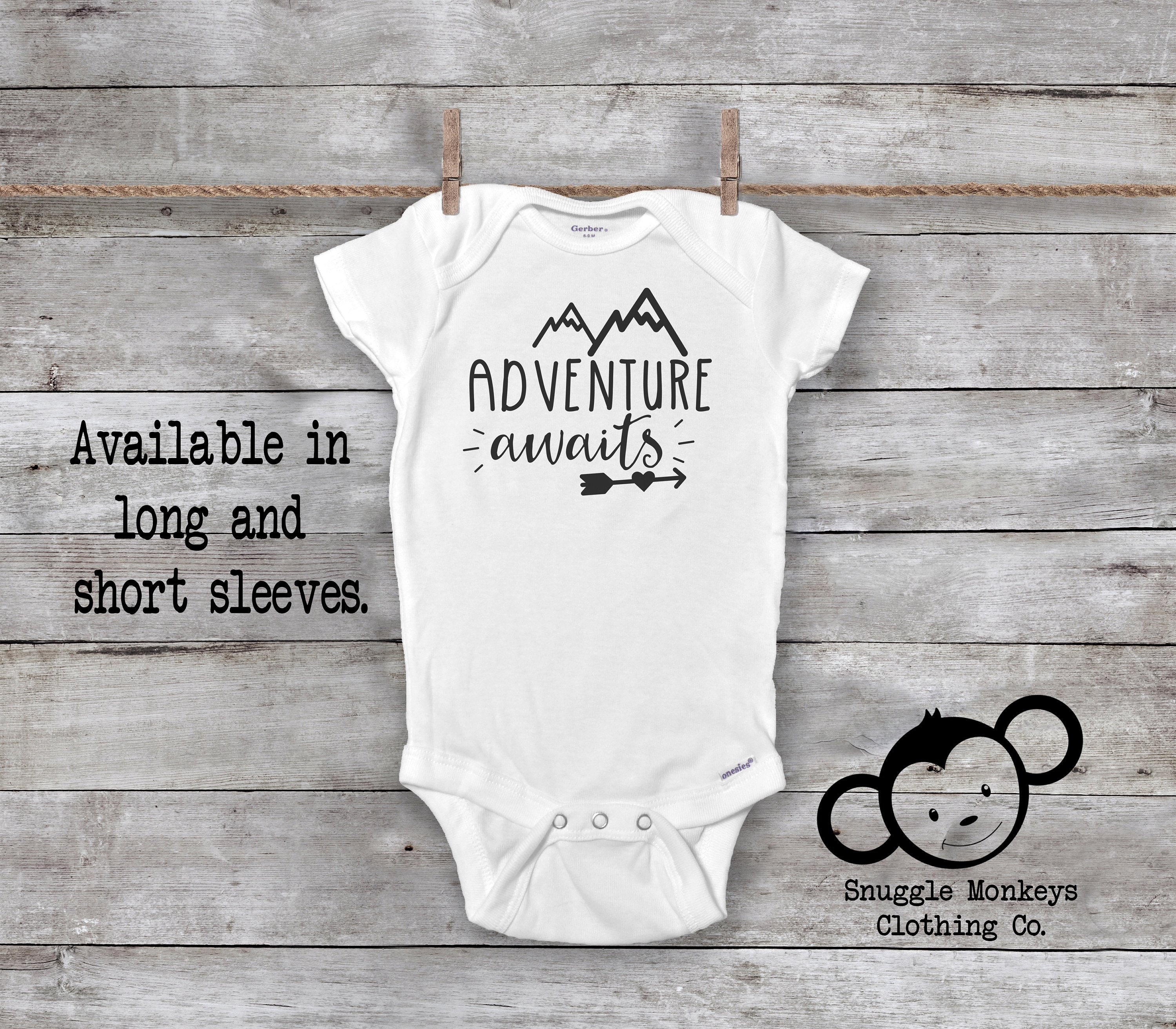 adventure awaits onesie