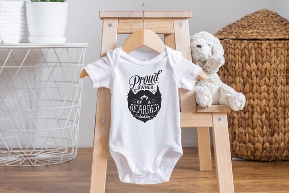 Daddy Baby Onesie®, Bearded Dad Shirt, Daddy Baby Reveal, Father's Day Onesie®, Best Dad Ever Onesie®, Baby Shower Gift, I Love My Daddy