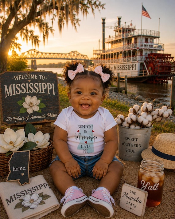 Mississippi Loves Me Onesie®, State Baby Shower Gift