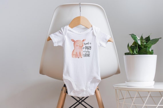 Funny Baby Onesie®, Pig Baby Onesie, Farm Onesie, Farm Baby Clothes, Baby Shower Gift, Pig Baby Gift, Unisex Onesie, Cute Baby Onesie