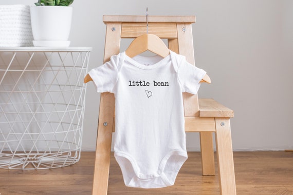 Little Bean Heart Onesie®, Cute Baby Onesie®, Unisex Baby Clothes, New Baby Gift, Heart Baby Clothes