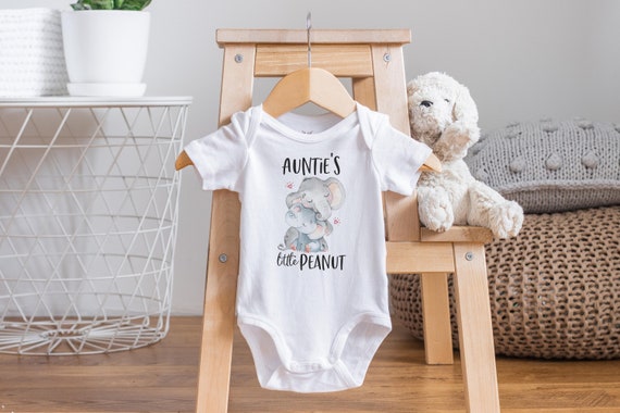 Auntie Onesie®, Aunt Onesie®, Aunt Baby Clothes, Baby Shower Gift, Elephant Onesie®, Pregnancy Reveal, Aunt Baby Outfit, My Aunt Loves Me