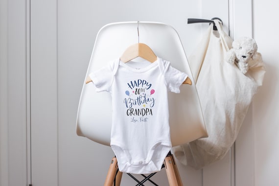 Happy Birthday Grandpa Onesie®, Grandpa Birthday Shirt, Grandpa Baby Clothes, Birthday Present Onesie®, Unisex Baby Clothes, Grandpa Onesie®