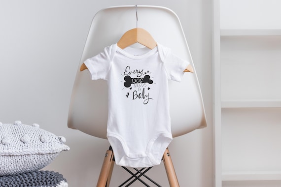 Every Dog Needs a Baby Onesie®, Pregnancy Reveal Onesie, Dog Onesie, Dog Pregnancy Announcement, Pregnancy Reveal to Grandparents