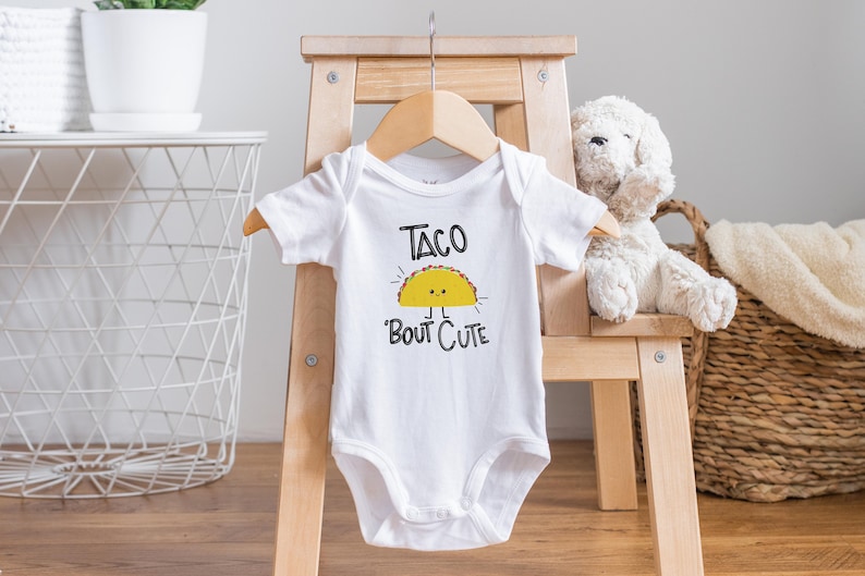 Taco Bout schattige babyromper®, grappig kraamcadeau afbeelding 1