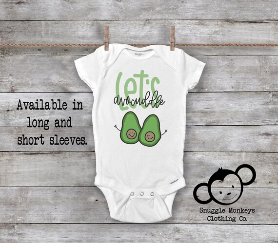 Let S Avocuddle Onesie Vegan Baby Onesie Funny Baby Etsy Let S Avocuddle Onesie Vegan Baby Onesie Funny Baby Etsy