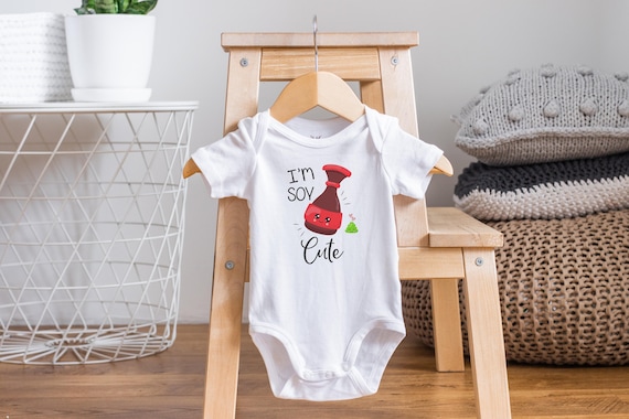 Soy Cute Onesie®, Sushi Onesie®, Food Baby Clothes, Foodie Onesie®, Funny Baby Gift, Unisex Baby Clothes, Funny Onesie, Miso Cute Onesie®