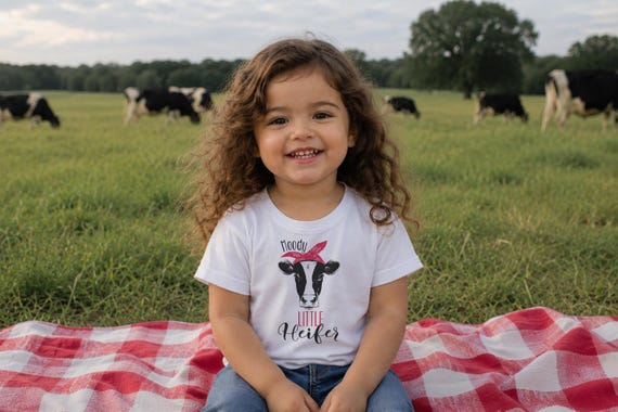 Moody Little Heifer Cow Toddler Tee