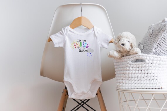 The Rainbow After The Storm Onesie®,  Rainbow Baby Onesie®,  Miracle Baby Onesie®, Cute Baby Clothes, Rainbow Baby Clothes, Baby Shower Gift