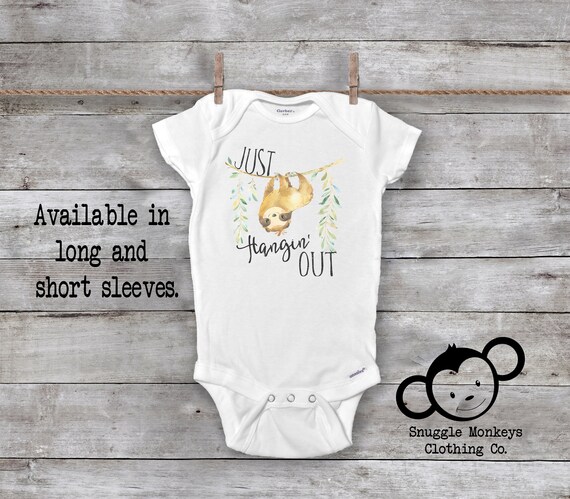 baby clothes with sloths