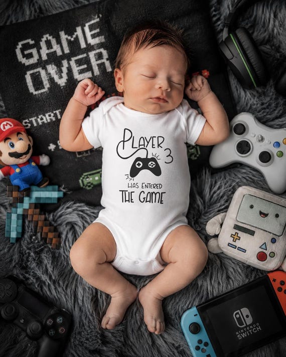 Player 3 Onesie®: Future Gamer Baby Clothes