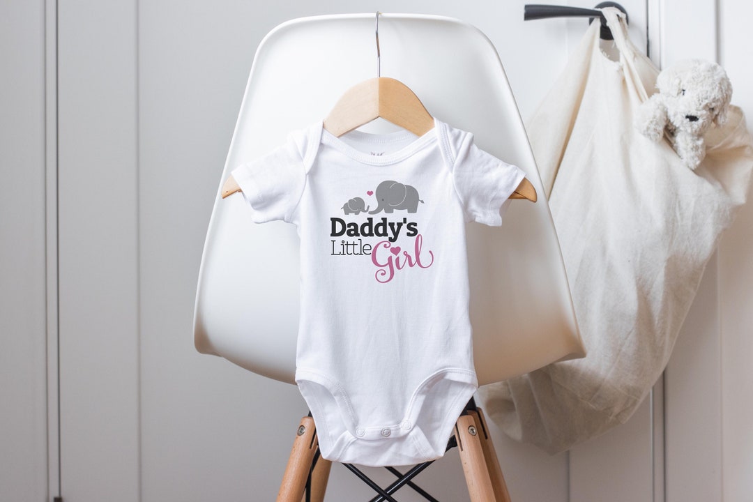 Daddys Little Girl Onesie®, Daddy Loves Me Onesie®, Daddy Baby Clothes, Elephant Baby Onesie®, Baby Shower Gift, I Love Daddy Onesie® - Etsy 日本 