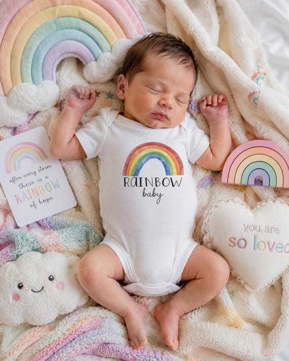 Rainbow Baby Onesie®, After The Storm, Baby Shower Gift