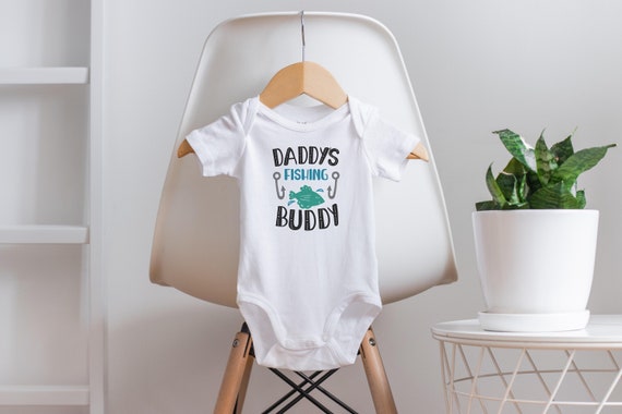 Fishing Buddy Onesie®, Going Fishing with Daddy Onesie®, Daddy Fishing Onesie® Fishing Baby Clothes, Unisex Baby Clothes, Baby Shower Gift