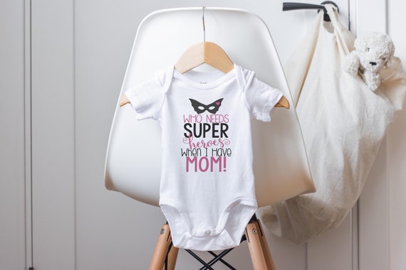 Mom Superhero Onesie®, Funny Baby Onesie®, Baby Girl Clothes, Funny Baby Clothes, Mom Onesie®, Baby Shower Gift, Baby Girl Gift Idea