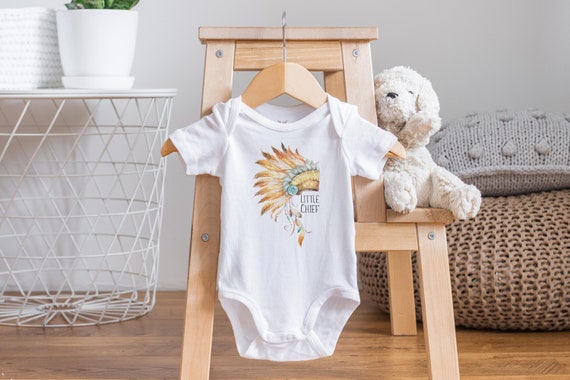 Little Chief Onesie®, Boho Baby Onesie, Baby Boy Onesie, Baby Shower Gift, Unique Baby Gift, Boho Baby Clothes, Native American Baby Clothes