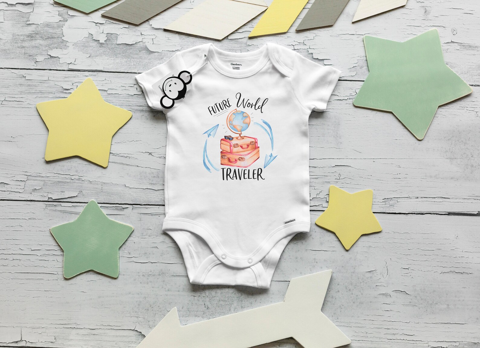 World Traveler Onesie® Travel Onesie® Travel Baby Gift Baby Etsy