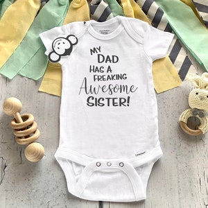 funny baby onesies aunt