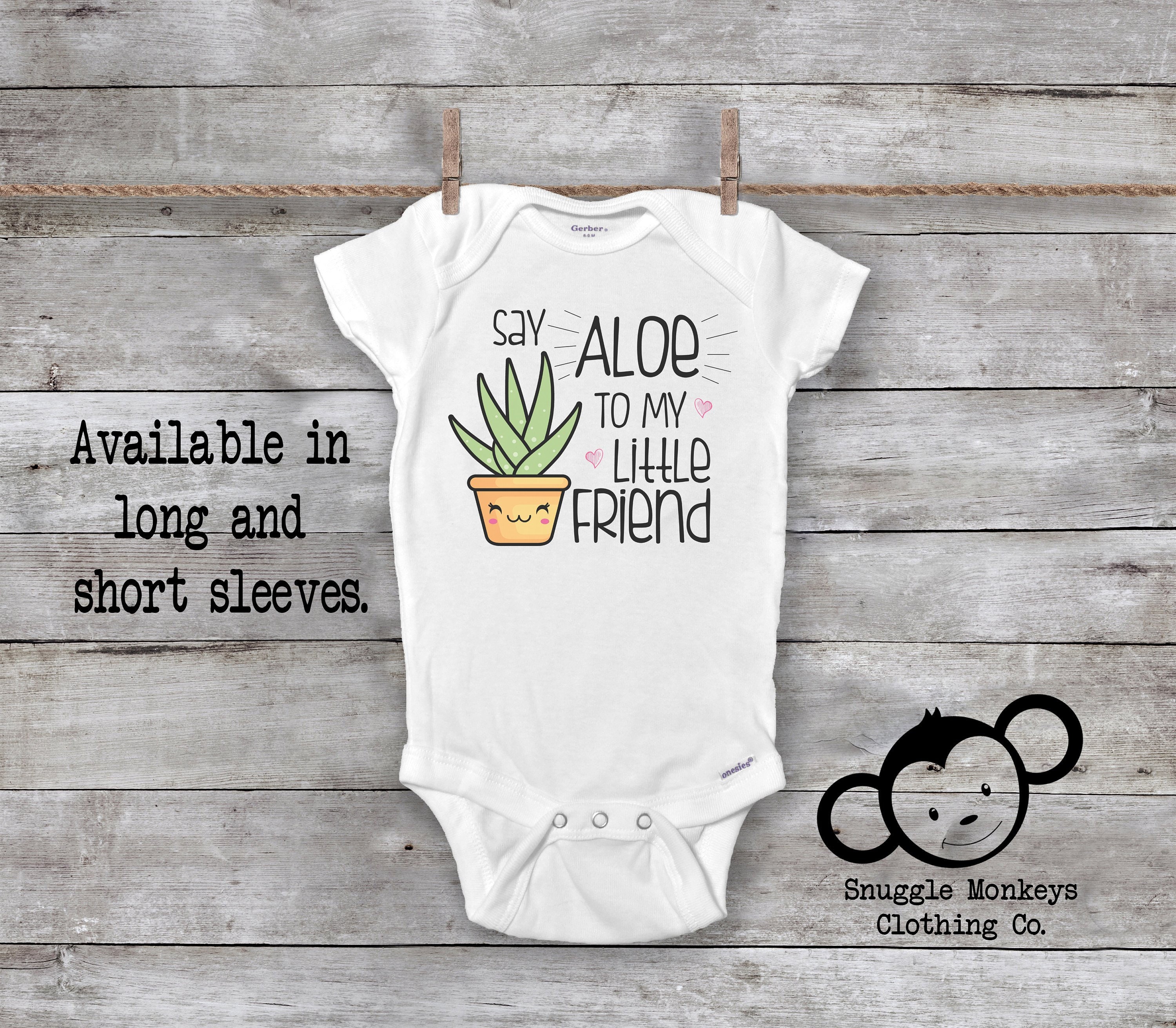 Funny Baby Onesie®, Say Aloe To My Little Friend, Baby Shower Gift