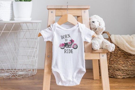 Born To Ride Onesie®, Motorcycle Onesie®, Motorcycle Baby Clothes, Biker Onesie®, Baby Shower Gift, Ride or Die Onesie®, Baby Girl Clothes