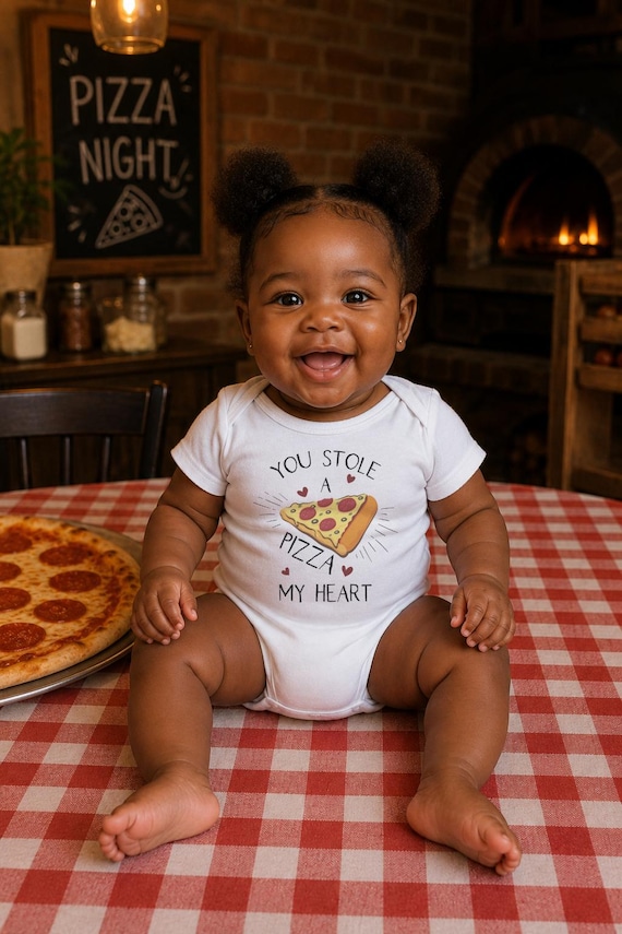 Pizza My Heart Baby Onesie®, Funny Baby Shower Gift