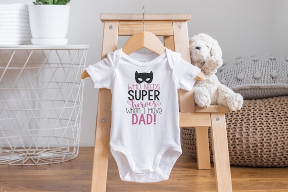 Superhero Onesie®, Funny Baby Onesie®, Daddy Baby Clothes, Father's Day Onesies®, Baby Girl Clothes, Pregnancy Announcement to Dad