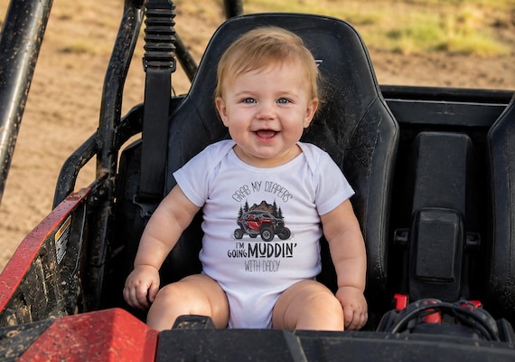 Mudding with Daddy Onesie®: ATV UTV Baby Clothes