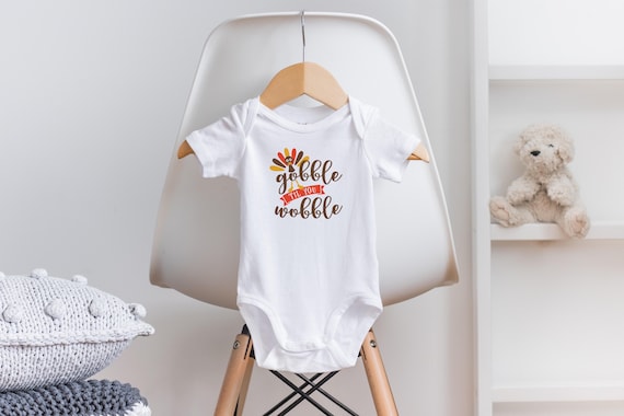 Thanksgiving Onesie®, Gobble Til You Wobble Onesie®, Little Turkey Onesie®, Turkey Baby Clothes, Turkey Baby Onesie®, Thanksgiving Outfit