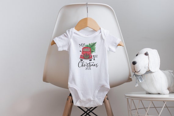 1st Christmas Outfit, First Christmas Onesie®, Baby's First Christmas 2021, Holiday Onesie®, Baby Christmas Outfit