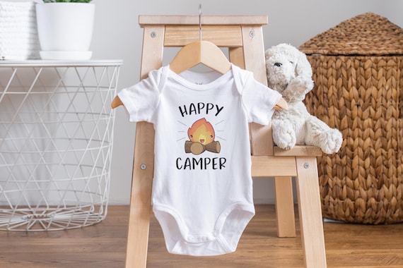 Happy Camper Onesie®, Camping Onesie®. Camping Baby Clothes, Baby Shower Gift, Rustic Baby Outfit, Boho Baby Clothes, Hipster Baby Clothes