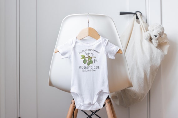 First Mother's Day Onesie®, Mommy Onesie®,  I Love Mommy Onesie, Mama Onesie, Mommy Loves Me, Olive Onesie®, Mother's Day Outfit