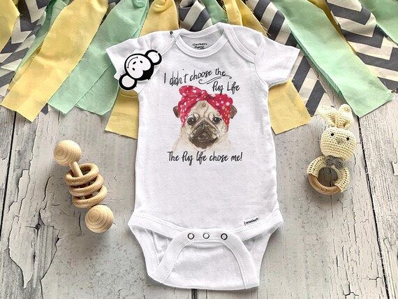pug onesie baby