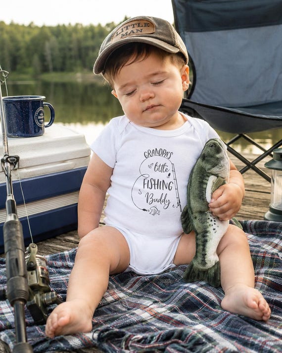 Grandpa's Fishing Buddy Onesie®, Baby Shower Gift