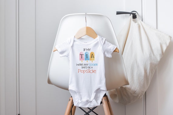 Cool Tia Onesie®, Tia Baby Clothes, I Love My Tia Baby Shirt