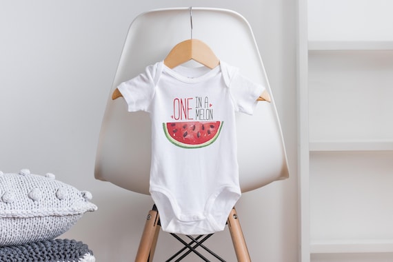 One in a Melon Onesie®, Watermelon Onesie®, First Birthday Outfit,  Baby Girl Birthday Outfit, First Birthday Onesie®, Watermelon Outfit
