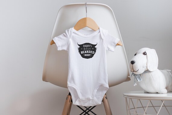 Bearded Daddy Onesie®, Beard Onesie®, I Love My Bearded Daddy, Baby Beard Onesie®, Baby Shower Gift, Beard Baby Shower, Fuzzy Daddy Onesie®