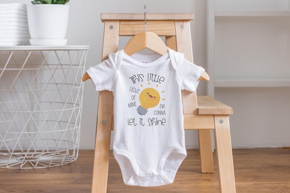 Christian Baby Clothes, Jesus Onesie®, Baby Shower Gift, Cute Baby Clothes, This Little Light of Mine, New Baby Gifts, Unique Baby Gift