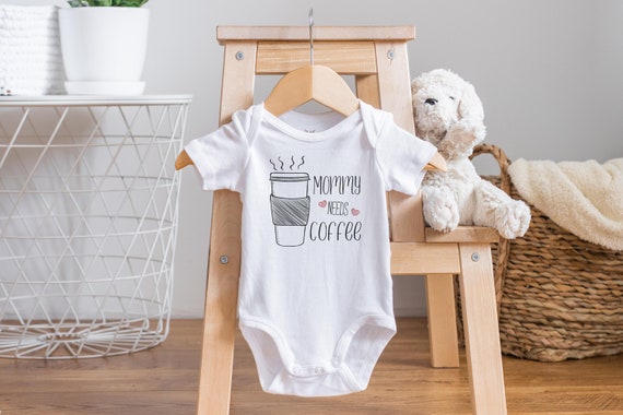 Mommy Onesie®, Mama Needs Coffee, Funny Onesies®, Coffee Onesie®, Mama Onesie®, Unisex Baby Clothes, Baby Coffee Onesie®, Unique Baby Gift,