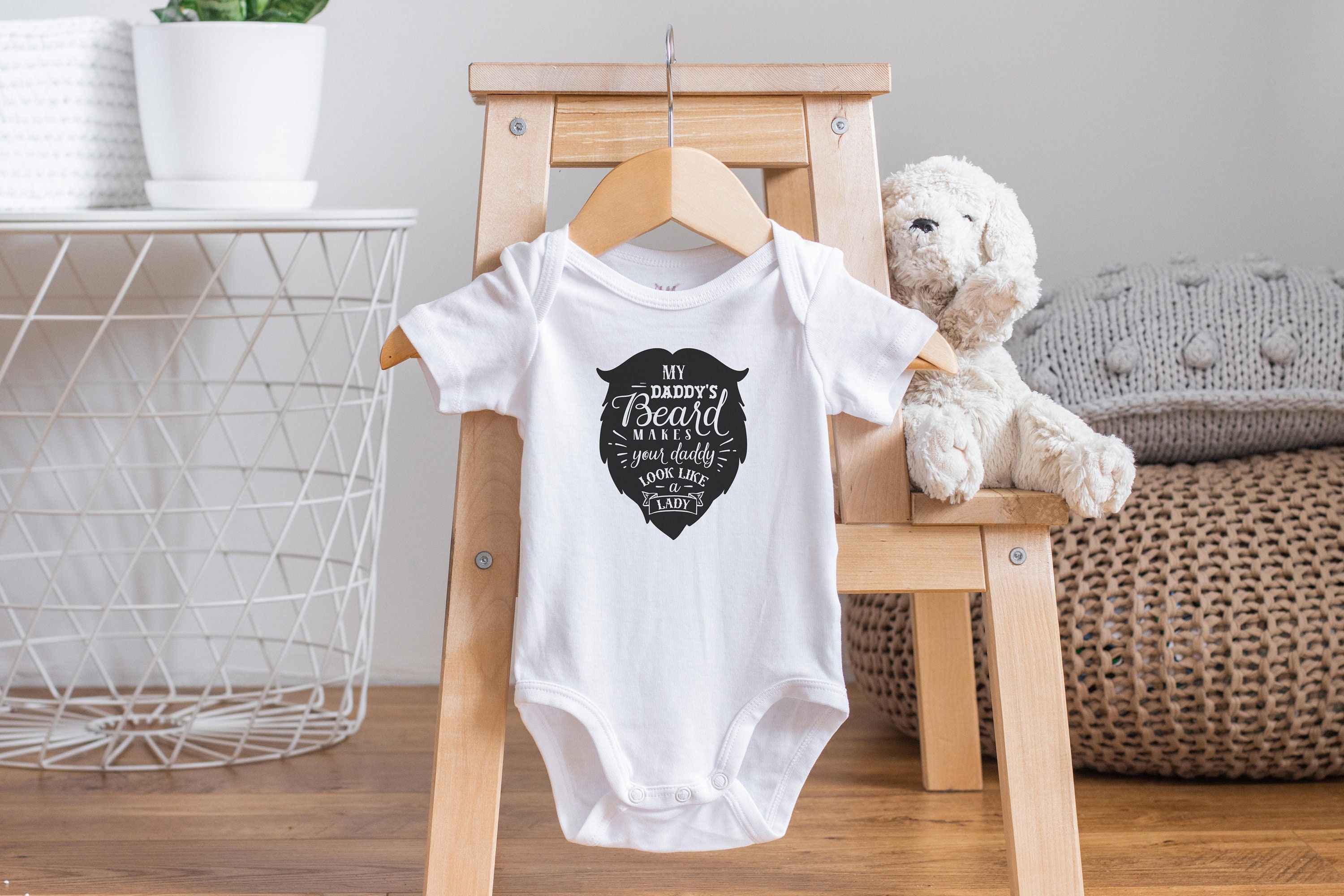 Beard Onesie Funny Baby Onesie Fathers Day Onesies Baby