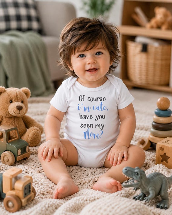 Funny Baby Boy Onesie®, Cute Mom Baby Shower Gift