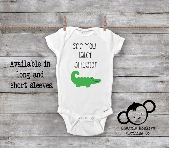 alligator onesie baby