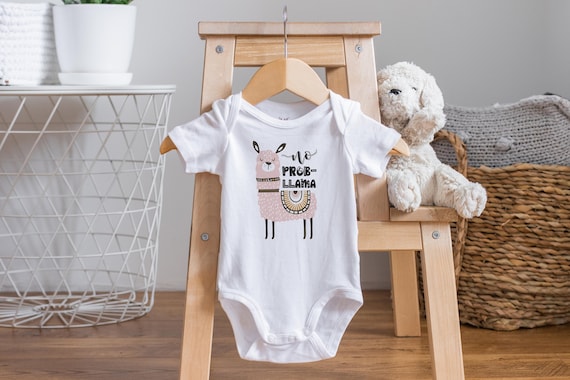 No Prob Llama Onesie®, Llama Baby Clothes, Cute Onesies,  Llama Baby Gifts, Funny Baby Onesie®, Cute Baby Clothes, Baby Shower Gift