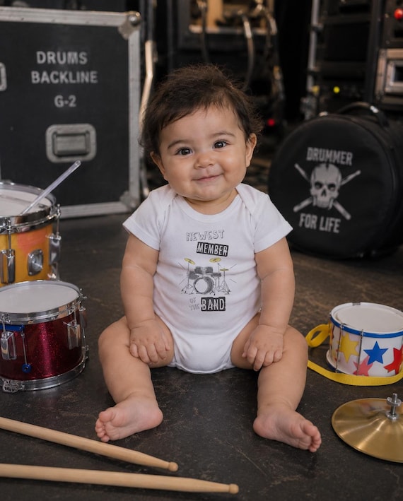 Drummer Baby Onesie®: Newest Band Member, Music Gift