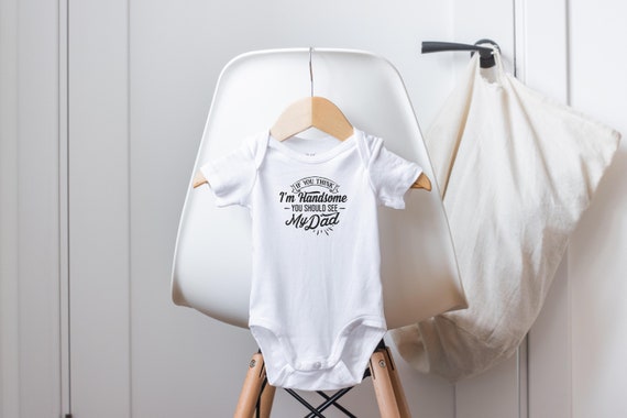 Handsome Like Daddy Onesie®, Daddy's Boy, Baby Shower Gift, New Dad Gift, Father's Day Onesie®, Cute Boy Clothes, Daddy Baby Clothes