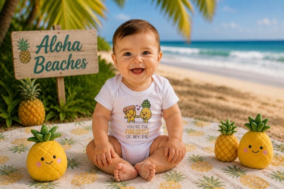 Pineapple Pizza Baby Onesie®, Funny Valentine's Day Gift